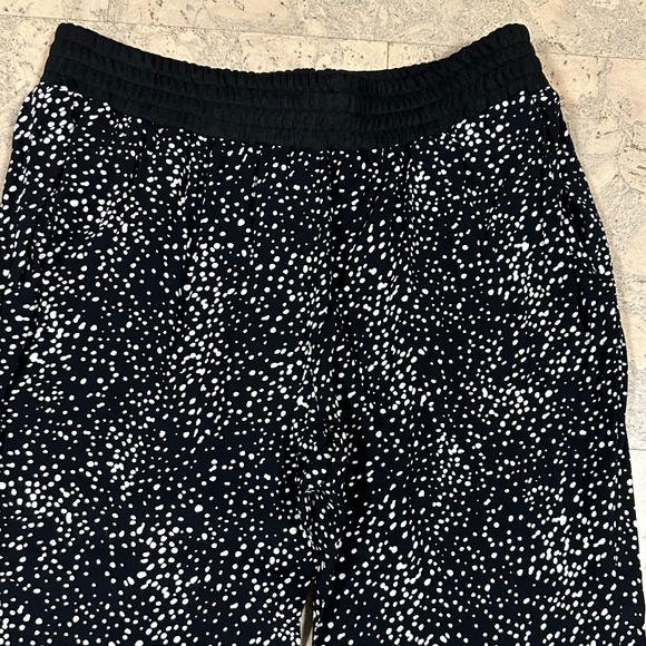 Black Silky Polka Dot Pants by Hive and Honey Size S - Picture 3 of 11